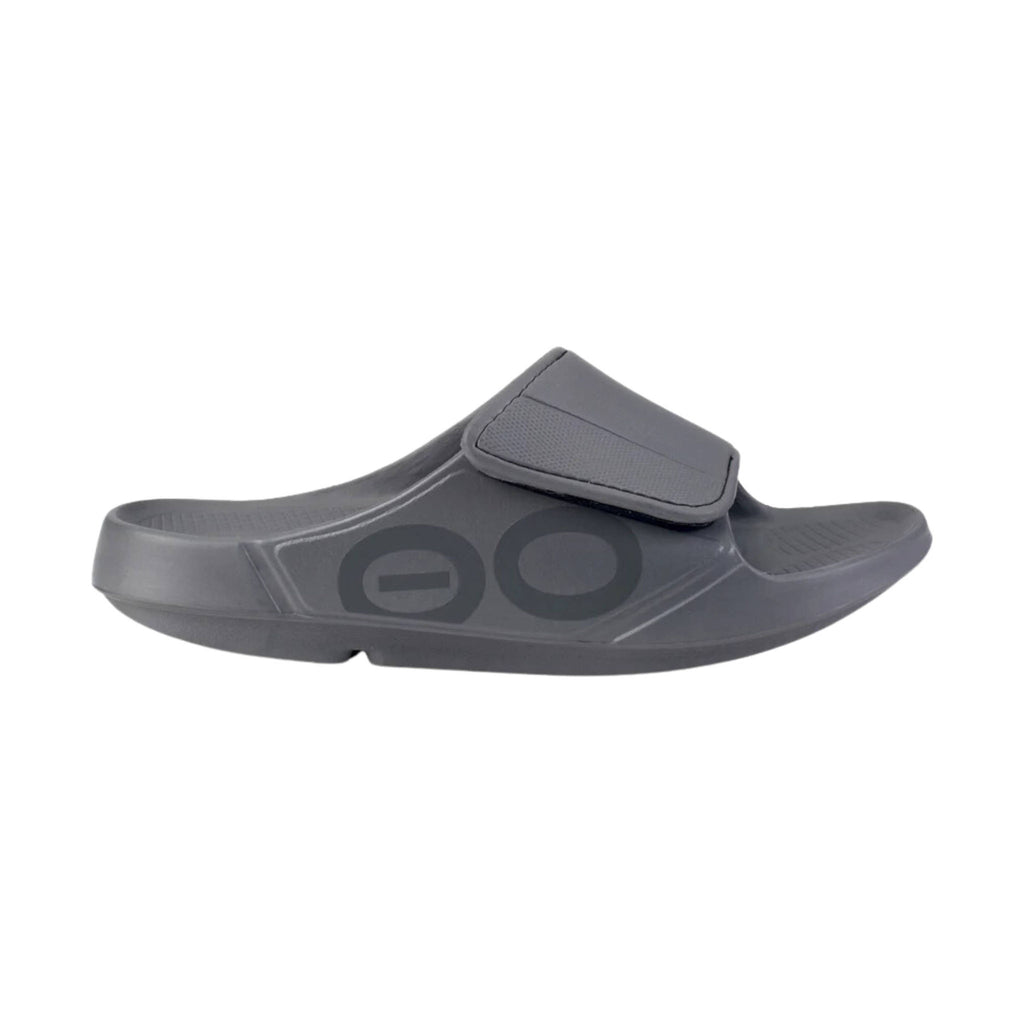 OOfos OOahh Sport Flex Slide - Slate - Lenny's Shoe & Apparel