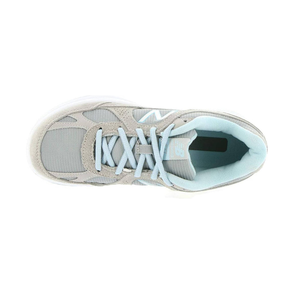 New Balance Women's 877V1 Walking Shoes - Silver/Blue - Lenny's Shoe & Apparel