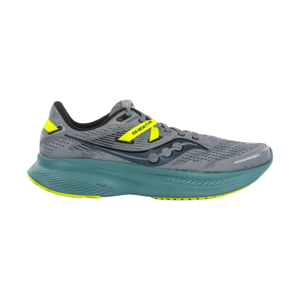 Saucony Men's Guide 16 Running Shoes - Fossil/Moss FINAL SALE - Lenny's Shoe & Apparel