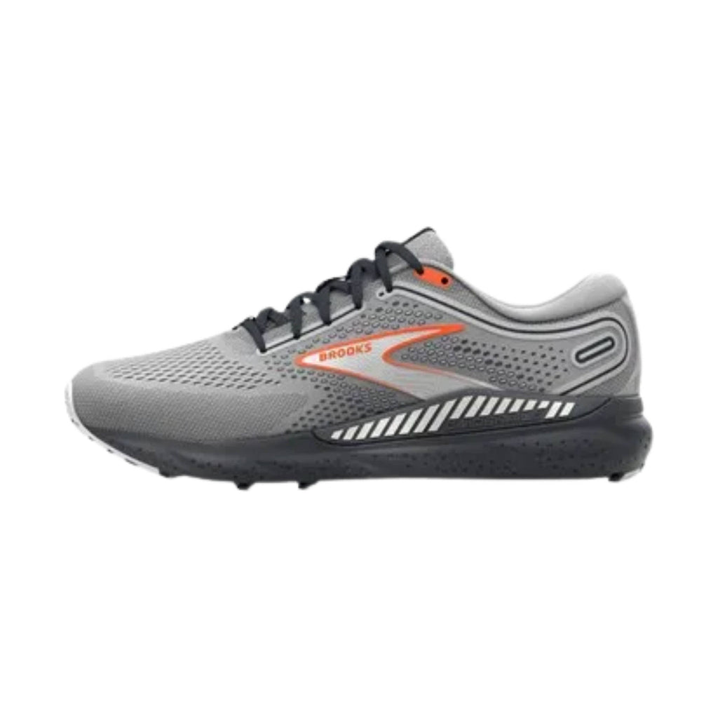 Brooks Men's Beast GTS 23 Road Running Shoes - Grey/ Scarlet/Ebony - ONLINE STORE CREDIT/EXCHANGE ONLY - Lenny's Shoe & Apparel