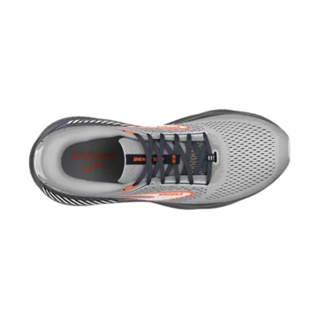 Brooks Men's Beast GTS 23 Road Running Shoes - Grey/ Scarlet/Ebony - ONLINE STORE CREDIT/EXCHANGE ONLY - Lenny's Shoe & Apparel