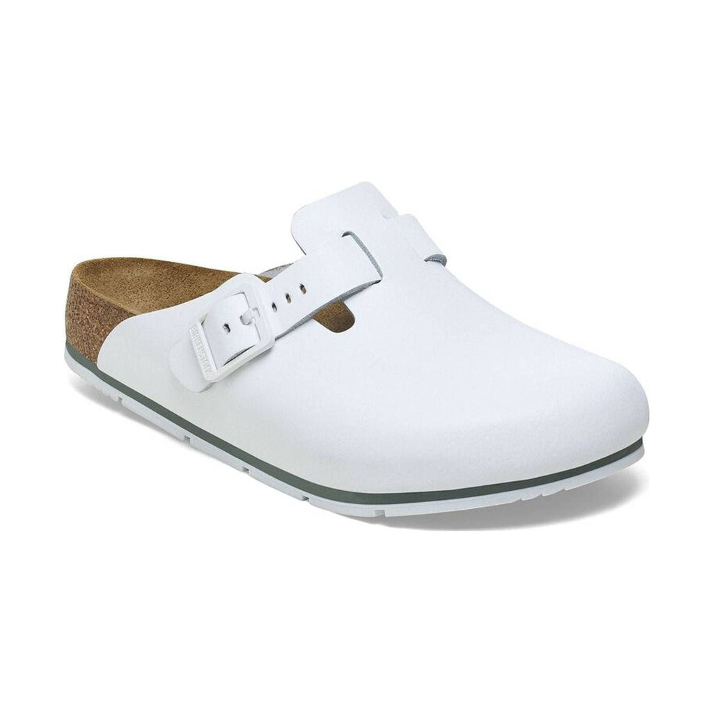 Birkenstock Boston Pro - White Leather - Lenny's Shoe & Apparel