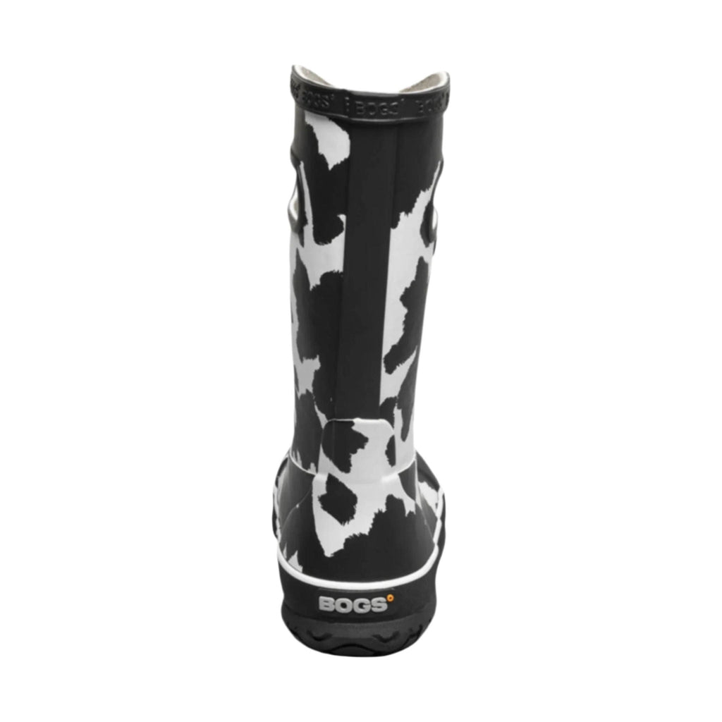 Bogs Kids' Cow Rain Boots - Black & White - Lenny's Shoe & Apparel