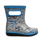 Bogs Kids' Skipper II Pixel Shark Rain Boots - Gray Multi - Lenny's Shoe & Apparel