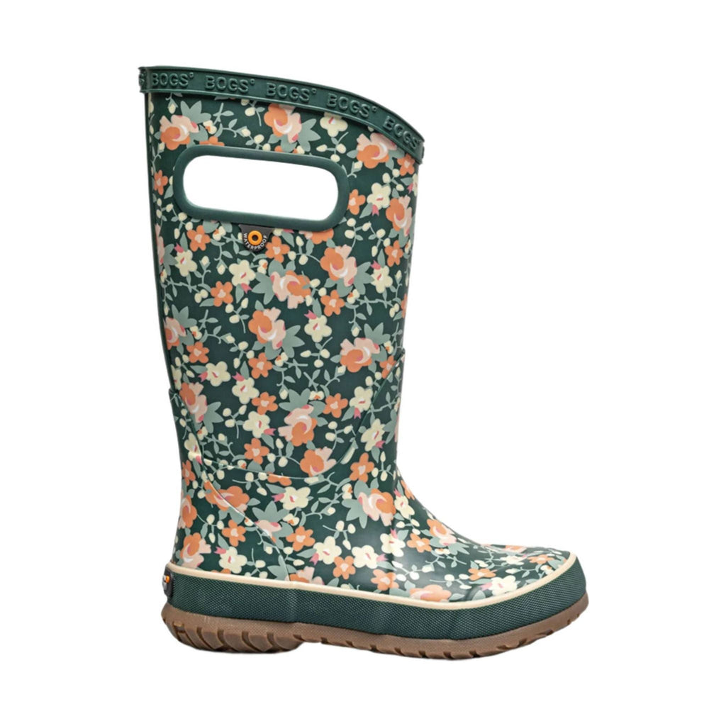 Bogs Kids' Small Floral Rain Boots - Emerald Multi - Lenny's Shoe & Apparel