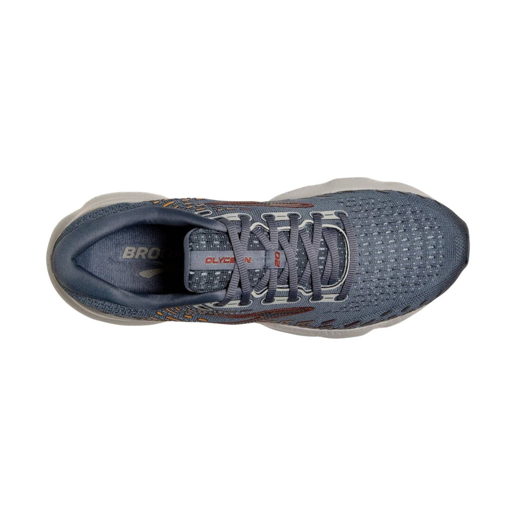 Brooks Men's Glycerin 20 Road Running Shoes - Grey/Chili Oil/ Orange - Lenny's Shoe & Apparel