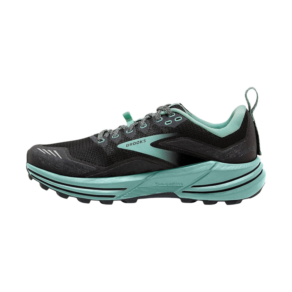 Brooks Women's Cascadia 16 Trail Running Shoes - Black/Ebony/Yucca - Lenny's Shoe & Apparel