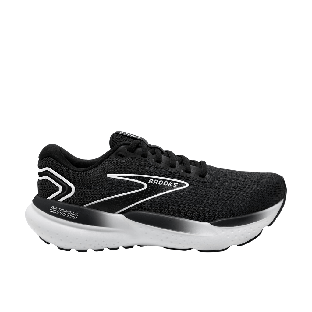 Brooks Women's Glycerin 21 Road Running Shoes - Black/Grey/White - Lenny's Shoe & Apparel