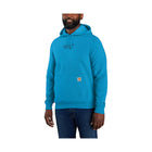 Carhartt Men's Force Relaxed Fit Lightweight Logo Graphic Sweatshirt - Atomic Blue - Lenny's Shoe & Apparel