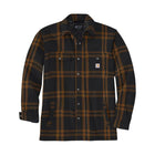 Carhartt Men's Relaxed Fit Flannel Sherpa - Lined Shirt Jac - Black - Lenny's Shoe & Apparel