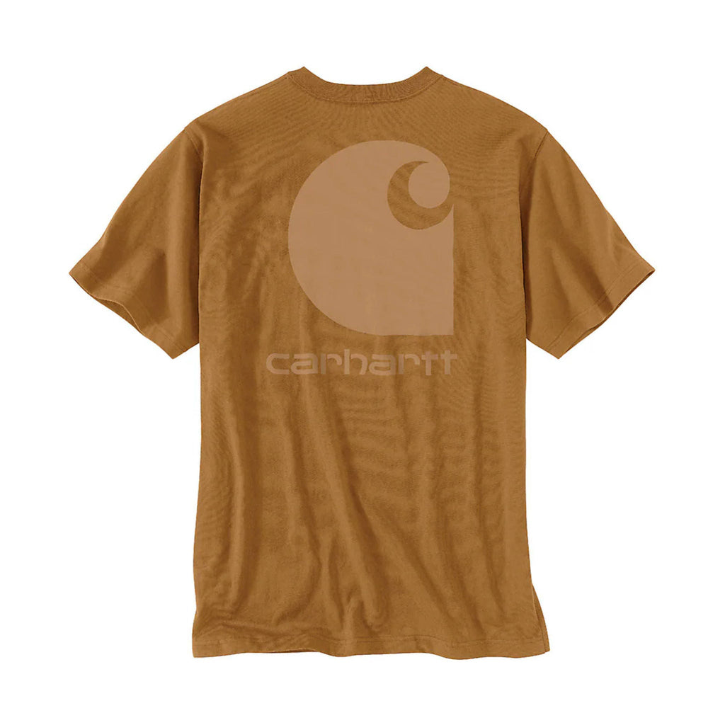 Carhartt Men's Relaxed Fit Heavyweight Short Sleeve Graphic T Shirt - Carhartt Brown - Lenny's Shoe & Apparel