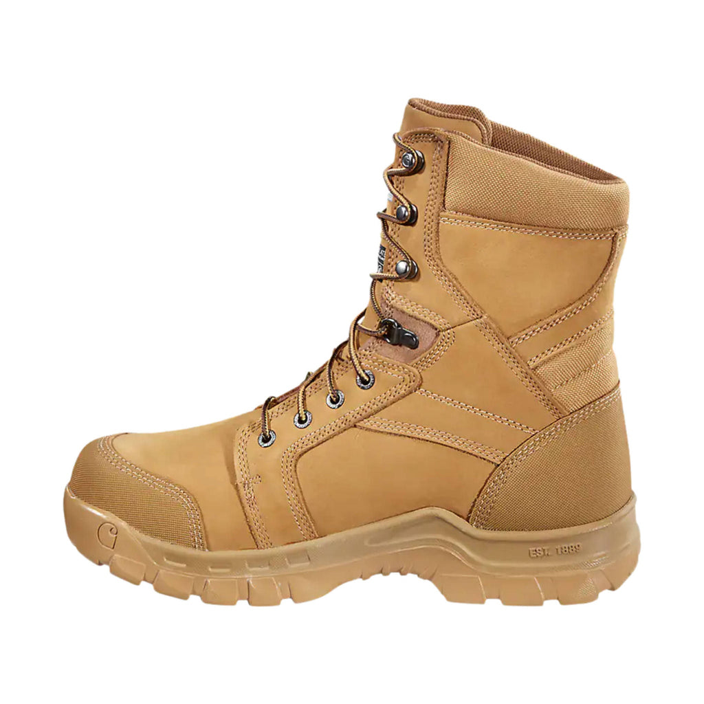 Carhartt Men's Rugged Flex Waterproof Insulated 8 Inch Soft Toe Work Boots - Wheat - Lenny's Shoe & Apparel