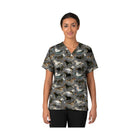 Carhartt Women's Oversized V Neck Scrub Top - Filly Trot Pewter - Lenny's Shoe & Apparel