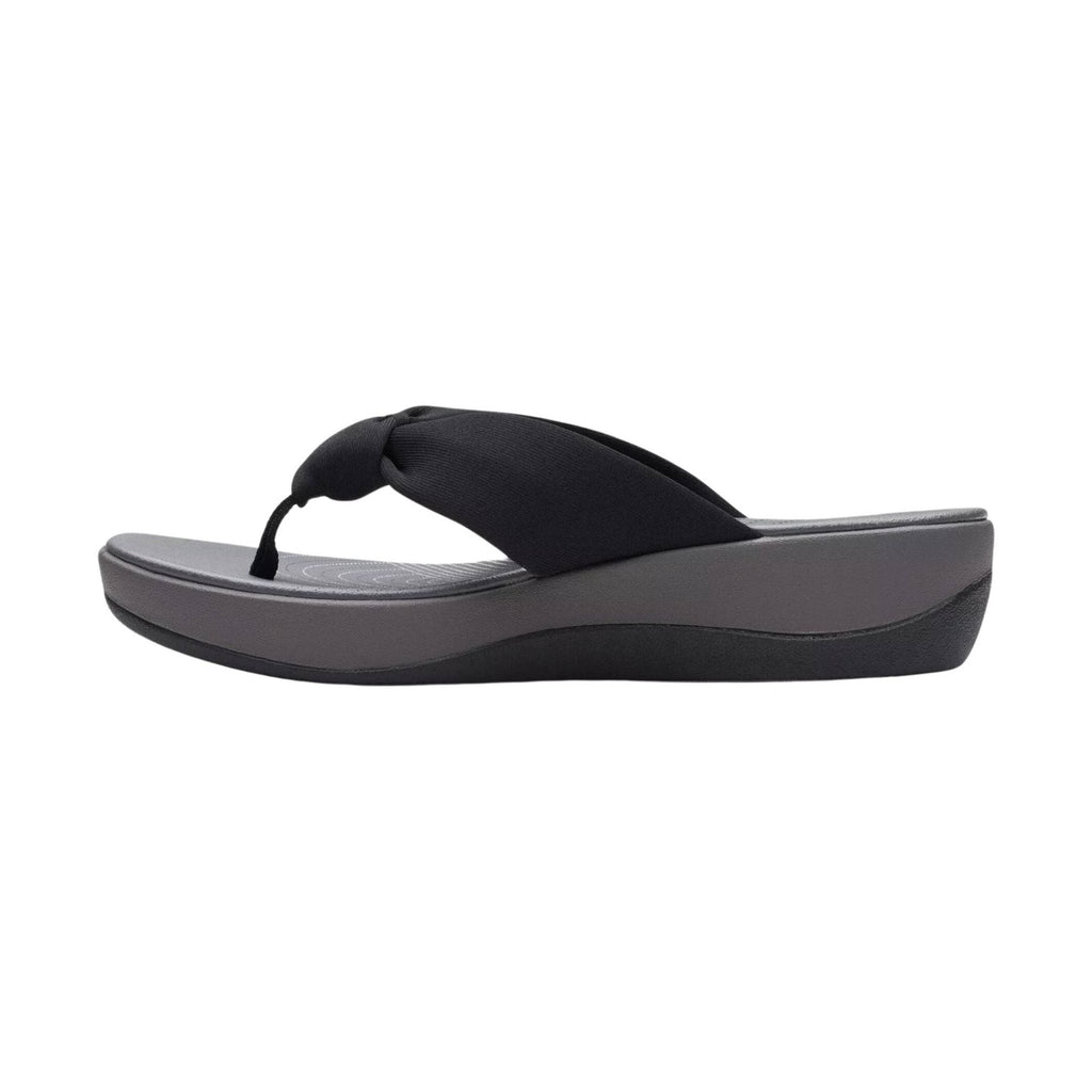 Clarks Women's Arla Glison Sandal - Black Fabric - Lenny's Shoe & Apparel