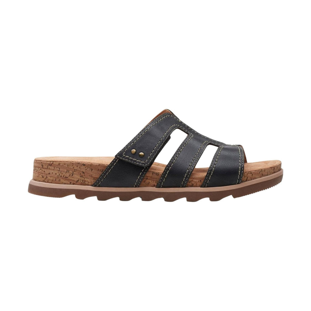 Clarks Women's Yacht Coral Sandal - Black - Lenny's Shoe & Apparel