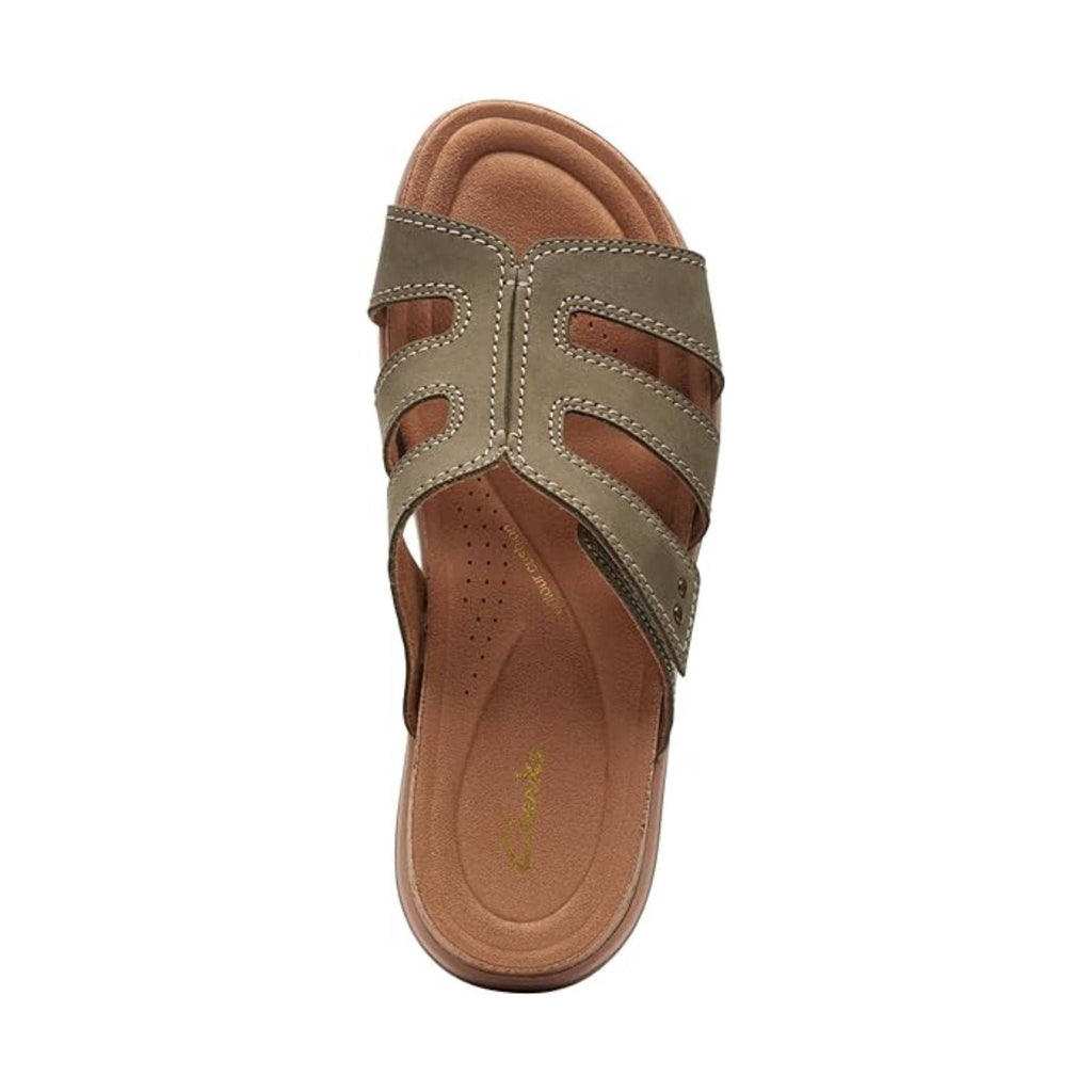 Clarks Women's Yacht Coral Sandal - Olive - Lenny's Shoe & Apparel