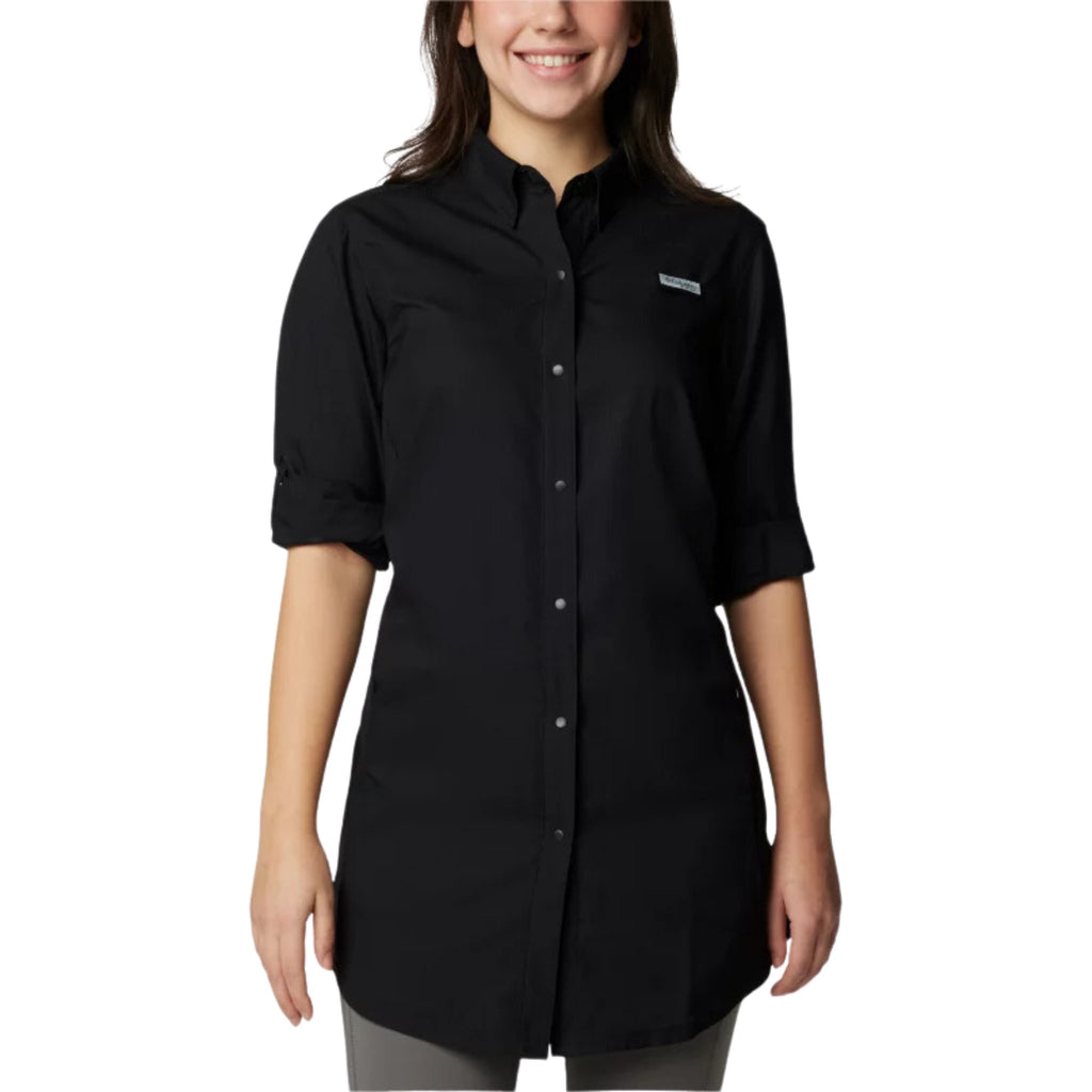 Columbia Women's PFG Tamiami Long Sleeve Tunic - Black - Lenny's Shoe & Apparel