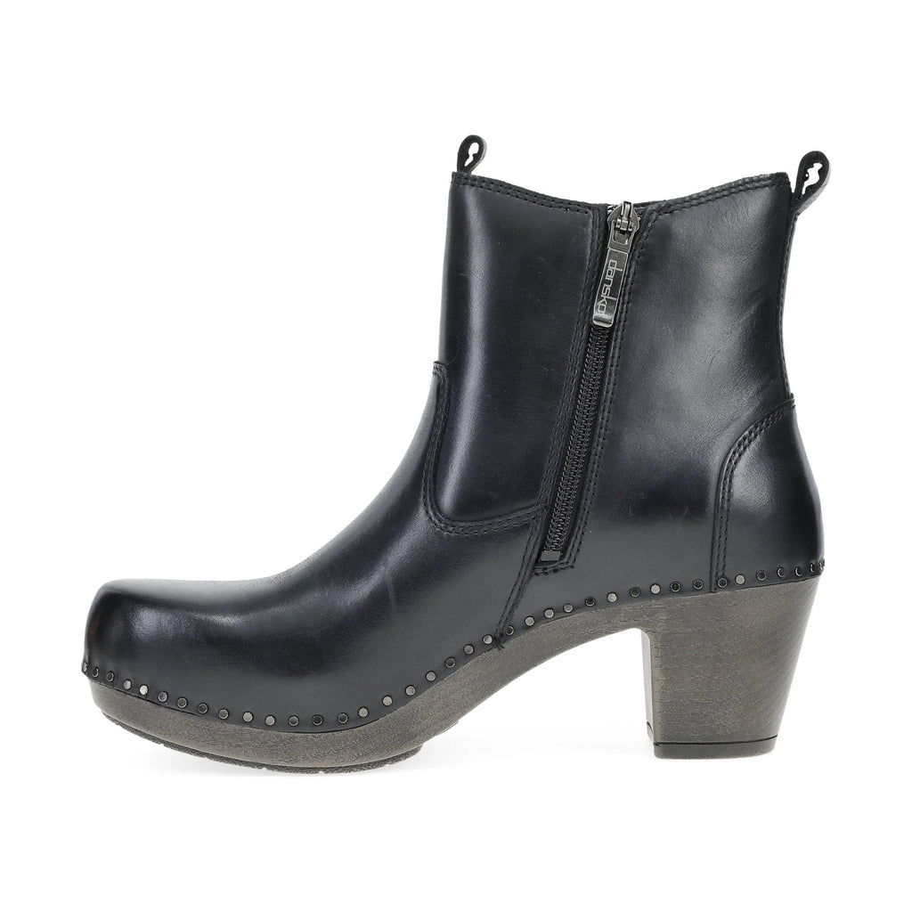 Dansko Women's Shayna Boots - Black Burnished Calf - Lenny's Shoe & Apparel