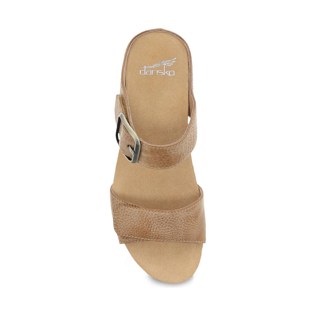 Dansko Women's Tanya Sandal - Tan Milled Burnished - Lenny's Shoe & Apparel