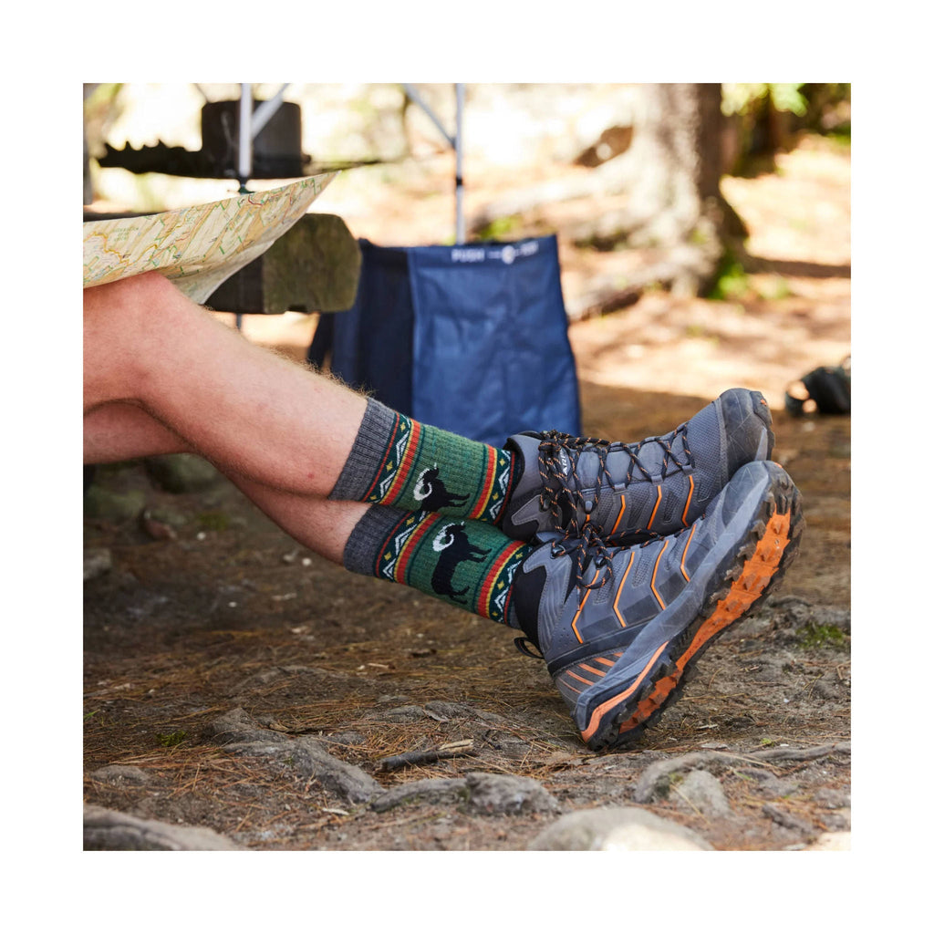 Darn Tough Vermont Men's VanGrizzle Midweight Hiker Boot Sock - Gray - Lenny's Shoe & Apparel