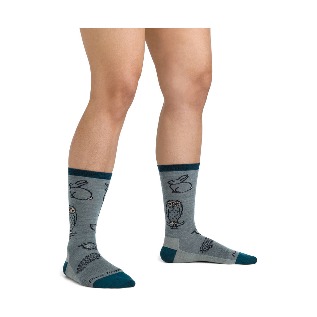 Darn Tough Vermont Women's Woodland Creatures Crew Lightweight Lifestyle Sock - Seafoam - Lenny's Shoe & Apparel