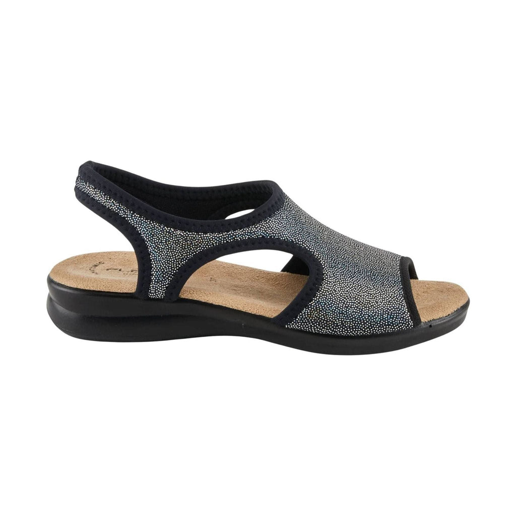 Flexus Women's Nyaman Sandal - Pindott Black - Lenny's Shoe & Apparel