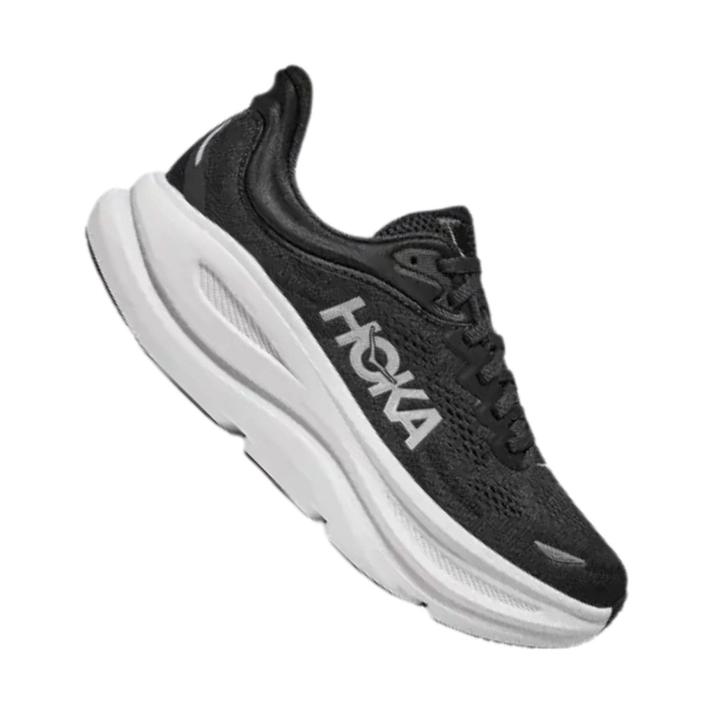 HOKA Men's Bondi 9 Running Shoes - Black/White - Lenny's Shoe & Apparel