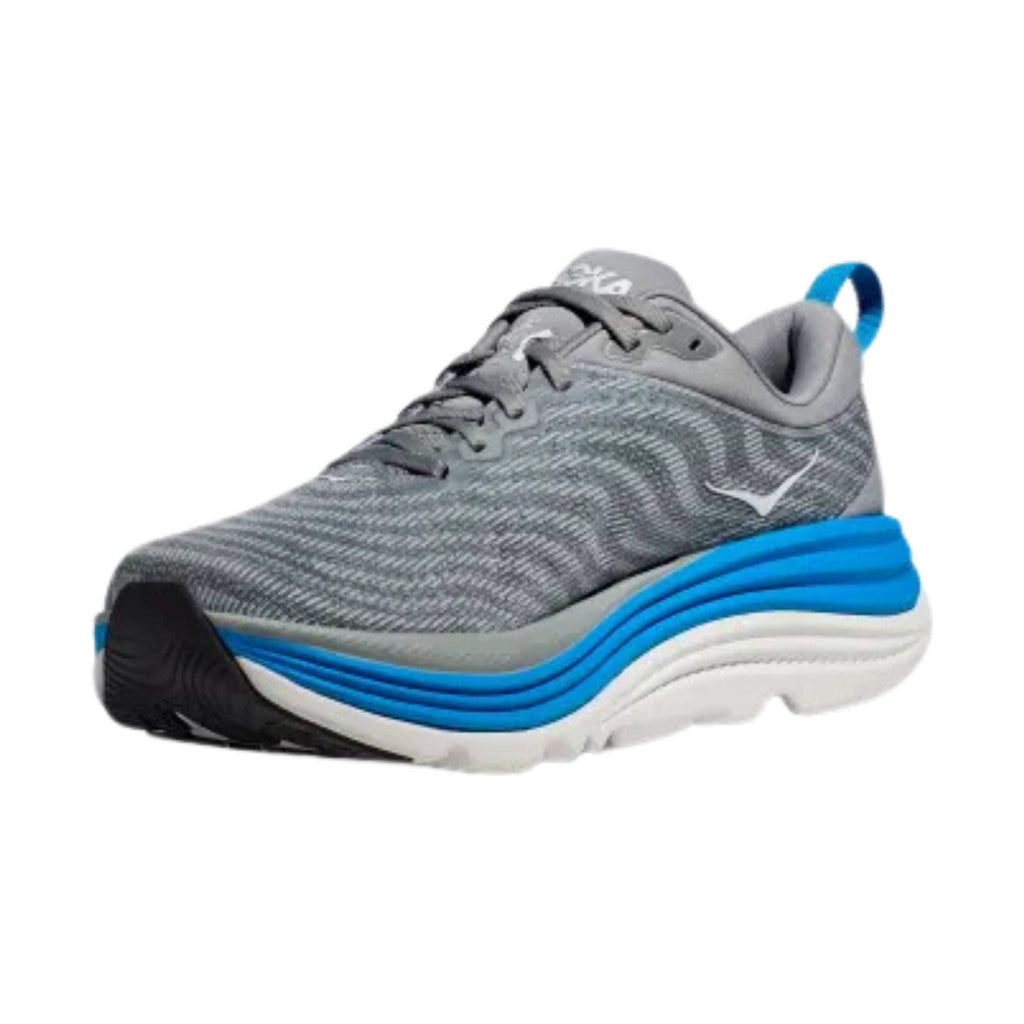 HOKA Men's Gaviota 5 - Limestone/Diva Blue - Lenny's Shoe & Apparel