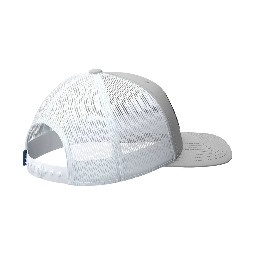 Huk Trophy Flag Trucker Hat - Harbor Mist - Lenny's Shoe & Apparel