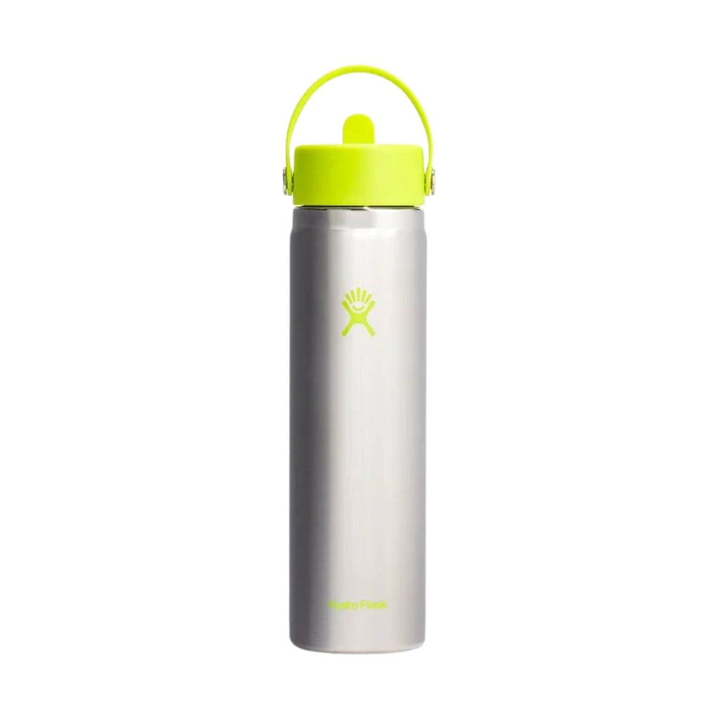 Hydro Flask 24 oz Wide Mouth With Flex Straw Cap - Stainless Lime (Limited Edition) - Lenny's Shoe & Apparel