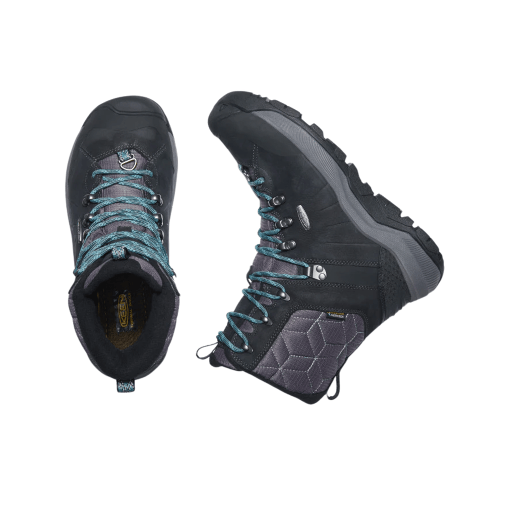 KEEN Women's Revel IV High Polar Waterproof Winter Boots - Black/North Atlantic FINAL SALE - Lenny's Shoe & Apparel