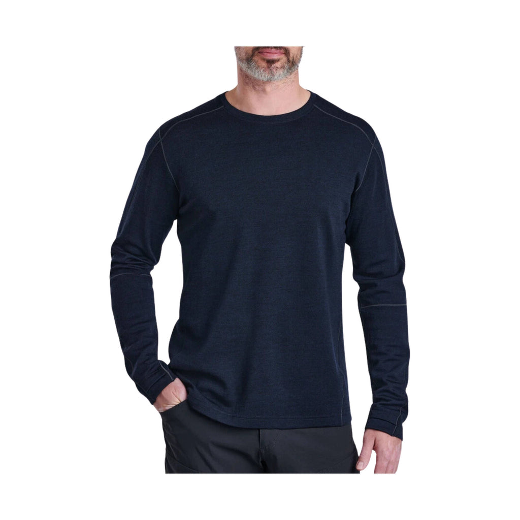 Kuhl Men's Invigoratr Merino Crew - Pirate Blue - Lenny's Shoe & Apparel