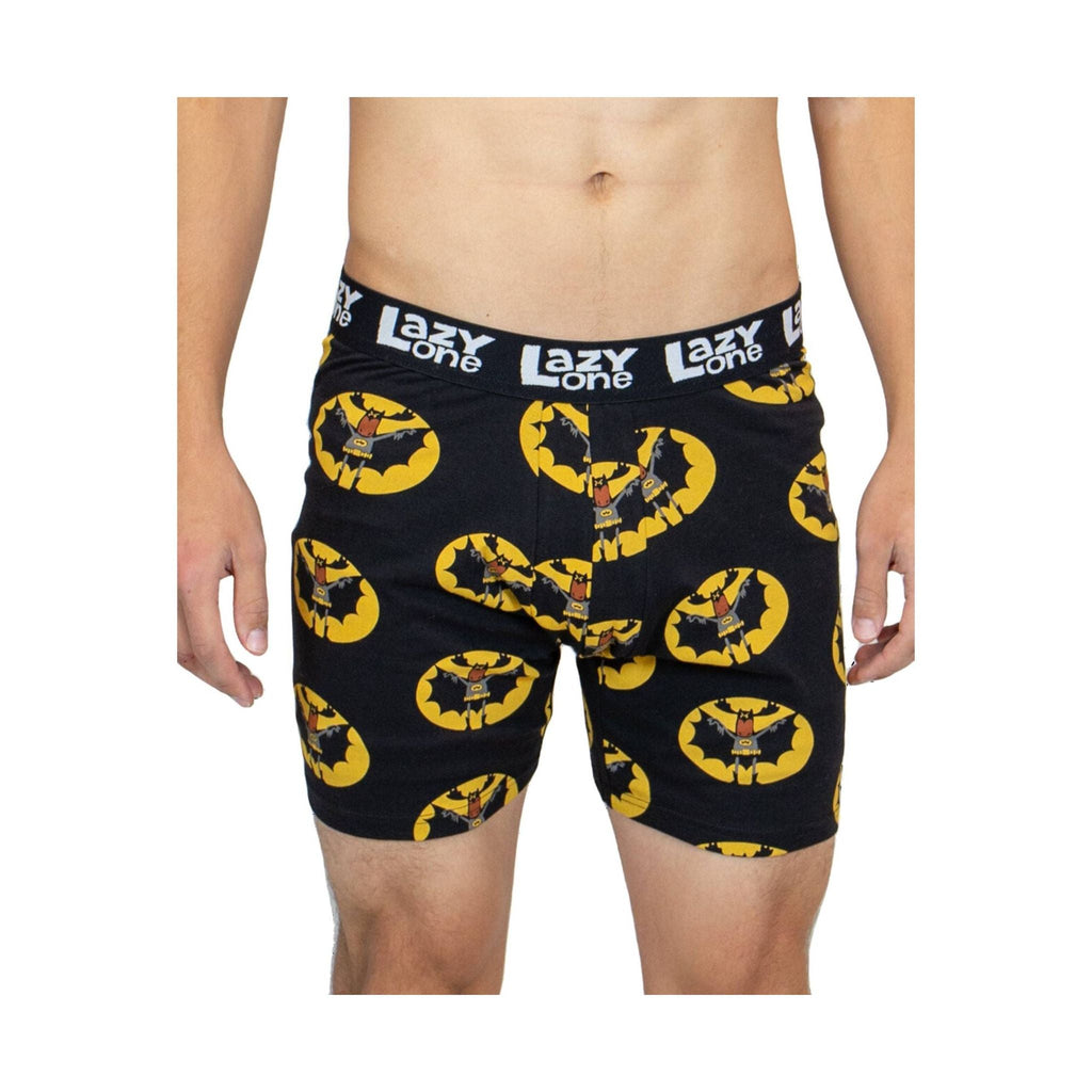 Lazy One Men's Bat Moose Boxer Briefs - Black/Yellow - Lenny's Shoe & Apparel