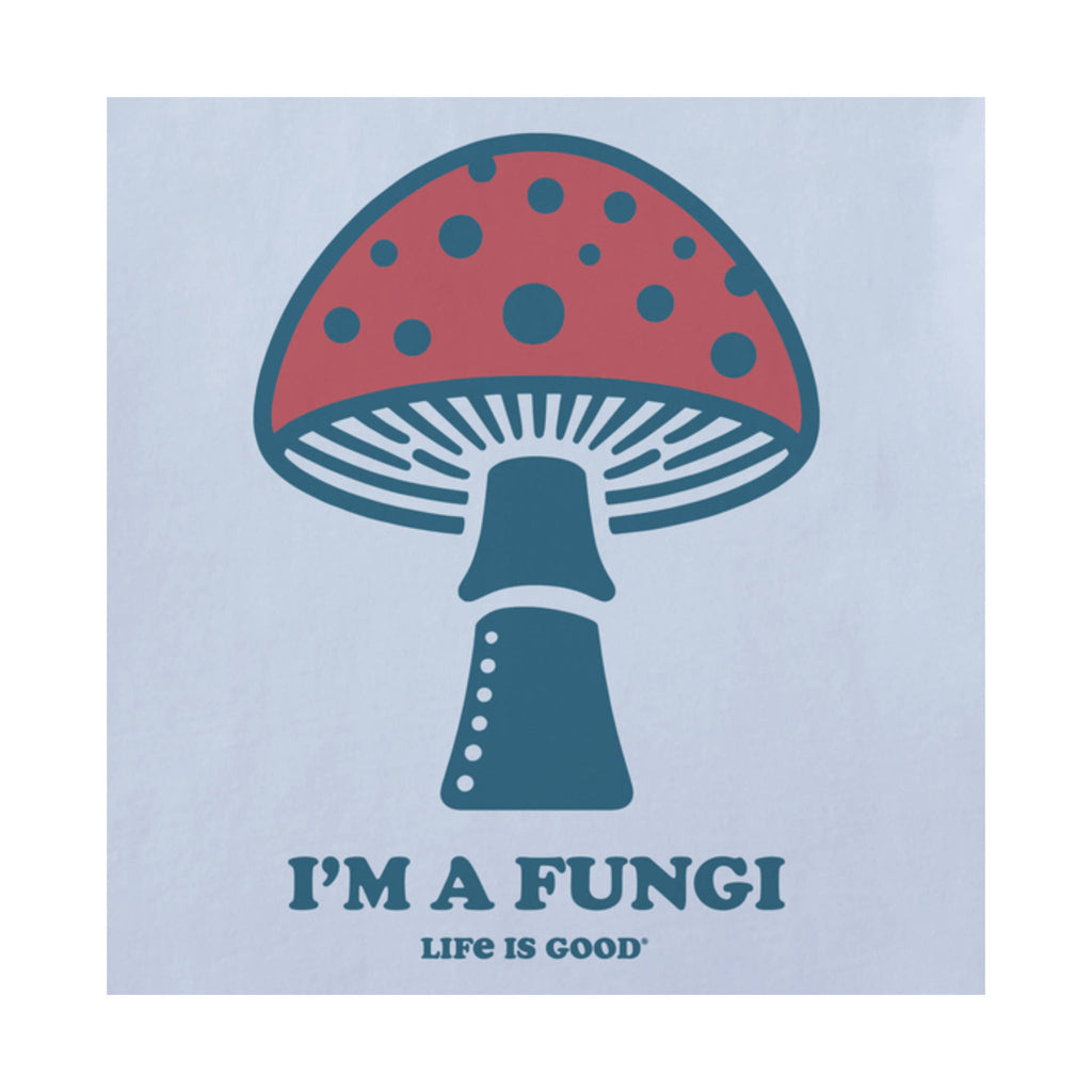 Life Is Good Men's I'm a Fungi Crusher LITE Tee - Glacier Blue - Lenny's Shoe & Apparel