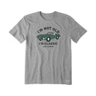 Life Is Good Men's I'm Not Old Sports Car Short Sleeve Tee - Heather Gray - Lenny's Shoe & Apparel