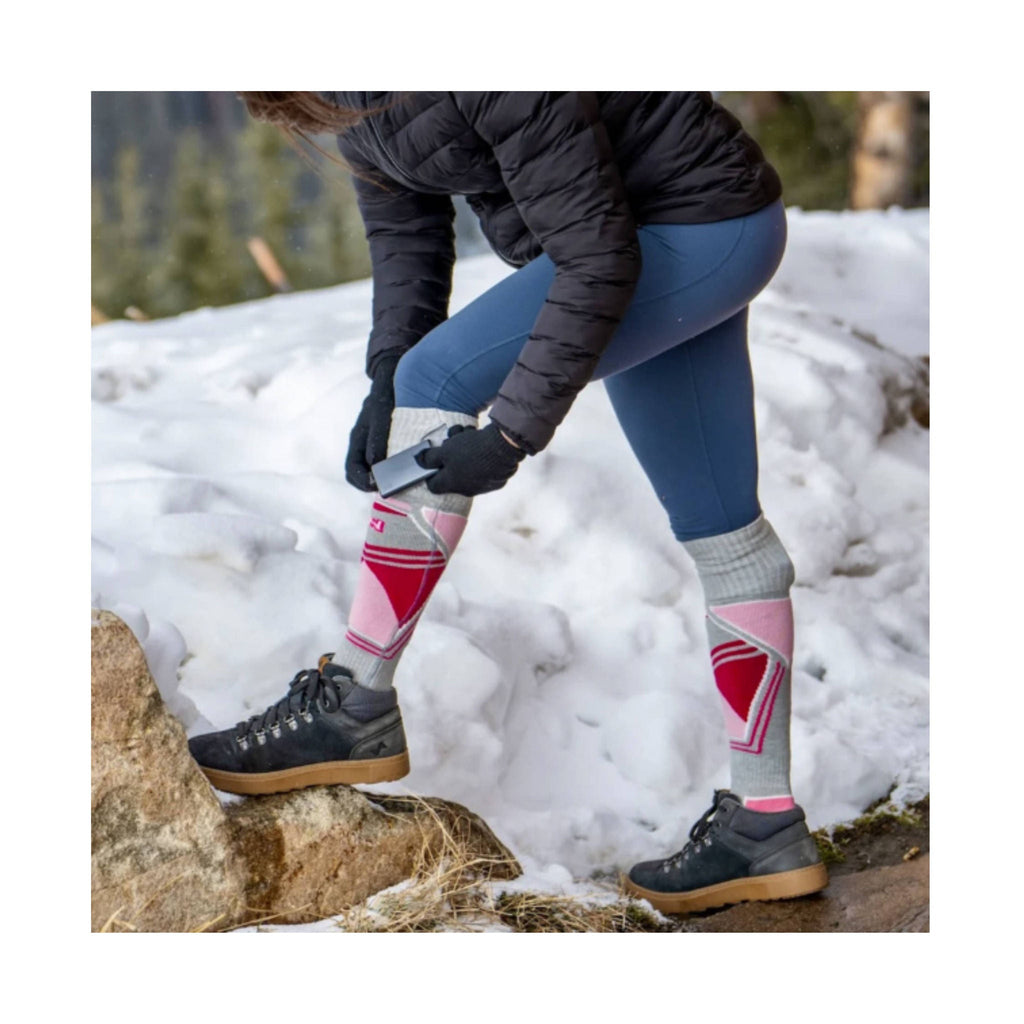 Mobile Warming Women's Premium 2.0 Merino Heated Socks - Pink - Lenny's Shoe & Apparel