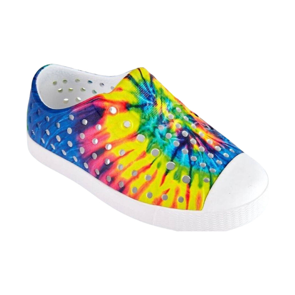 Native Kids' Jefferson Tie Dye Print Shoes - Shell White/Neon Multi - Lenny's Shoe & Apparel