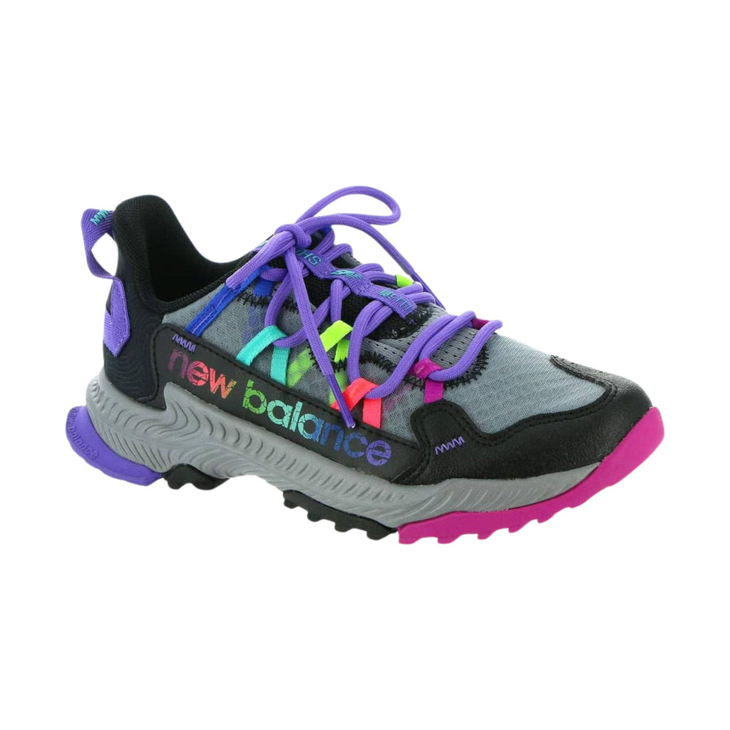 New Balance Big Kids' Shando Trail Running Shoes - Black/Multi Colored - ONLINE STORE CREDIT/EXCHANGE ONLY - Lenny's Shoe & Apparel