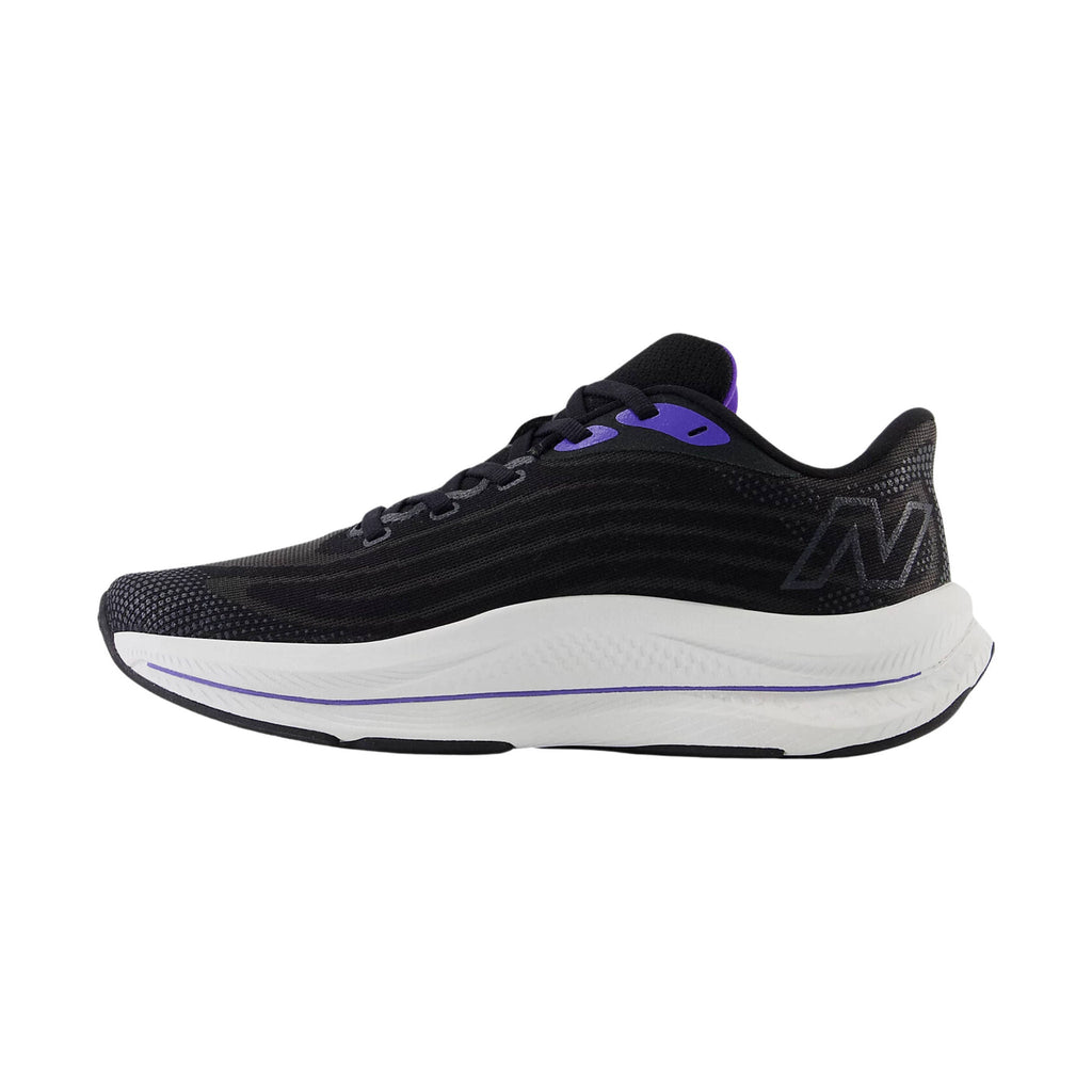 New Balance Women's FuelCell Walker Elite Shoes - Black with Electric Indigo and Grey Violet - Lenny's Shoe & Apparel