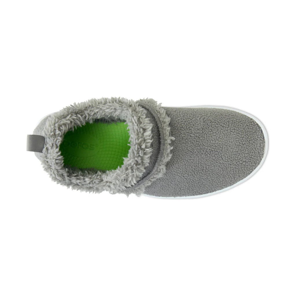 OOfos Women's OOcoozie Low Shoes - Slate Sherpa - Lenny's Shoe & Apparel