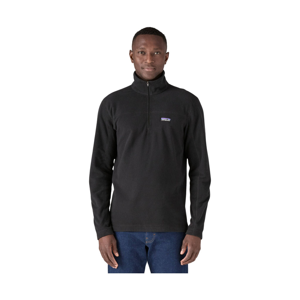 Patagonia Men's Micro D Fleece Pullover - Black - Lenny's Shoe & Apparel