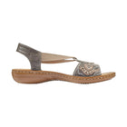 Rieker Women's Regina Sandal - Smoke Grey - Lenny's Shoe & Apparel