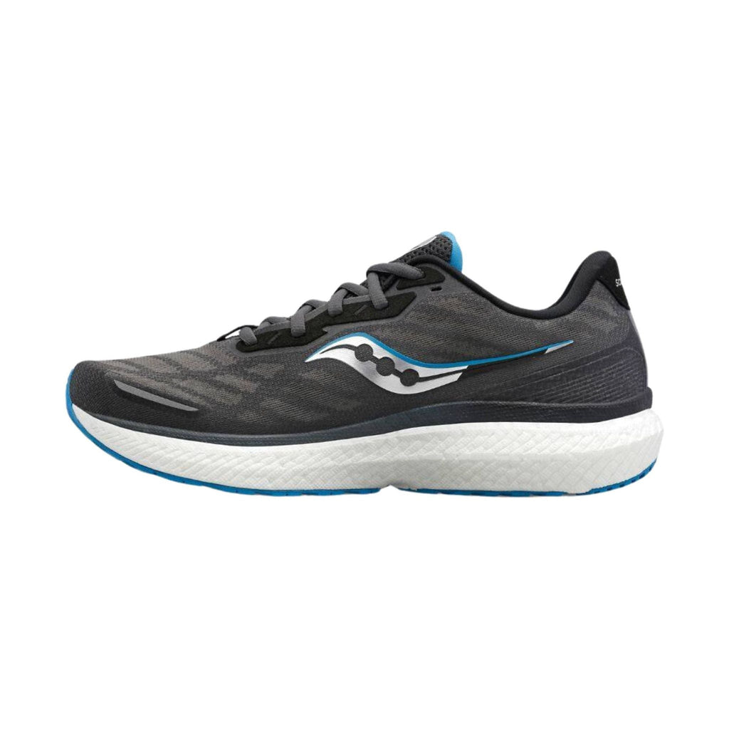 Saucony Men's Triumph 19 Shoes - Shadow/Topaz - Lenny's Shoe & Apparel