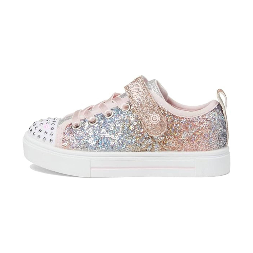 Skechers Kids' Twinkle Sparks Shoes - Sequin Flash Light Pink - Lenny's Shoe & Apparel