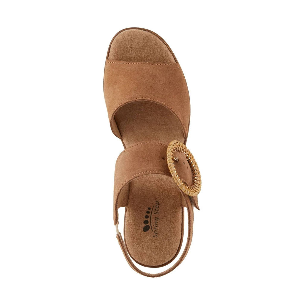 Spring Step Women's Gamona Sandals - Tan Suede - Lenny's Shoe & Apparel