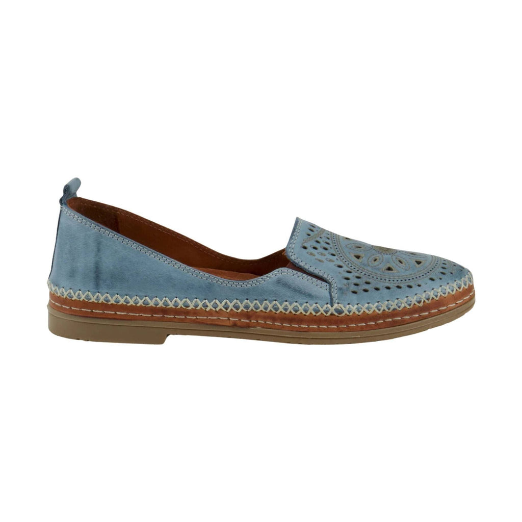 Spring Step Women's Ingrid Slip On Loafer - Sky Blue - Lenny's Shoe & Apparel