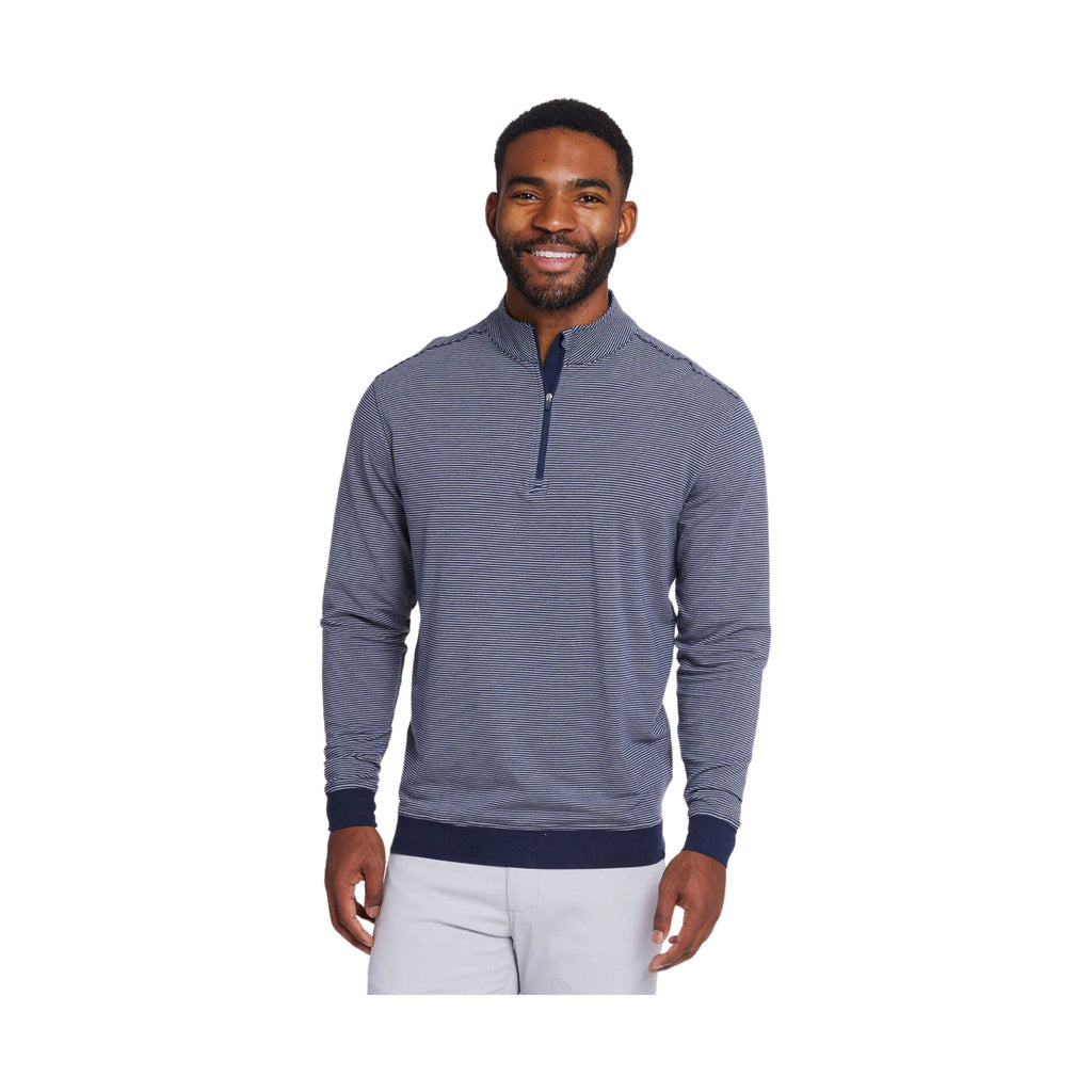 Tasc Men's Cloud French Terry Quarter Zip - Classic Navy/Alloy - Lenny's Shoe & Apparel