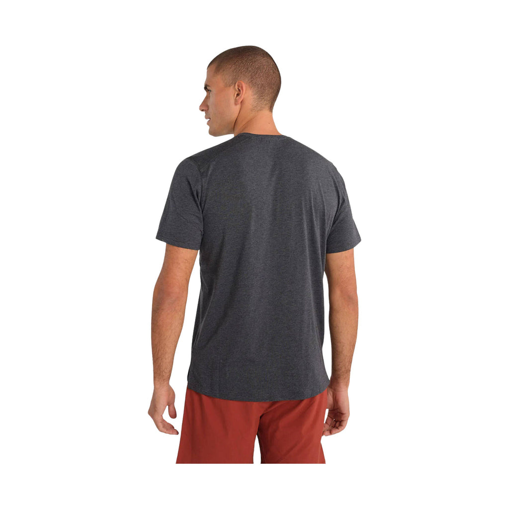 Tasc Men's Everywear Short Sleeve Henley - Iron Heather - Lenny's Shoe & Apparel