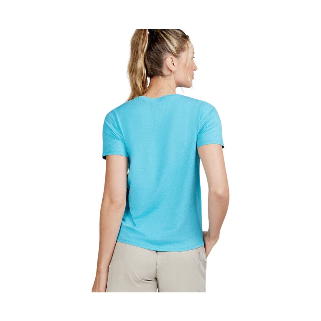 Tasc Women's All Day Short Sleeve T Shirt - Capri Heather - Lenny's Shoe & Apparel