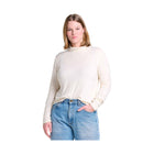 Toad & Co Women's Foothill Pointelle Long Sleeve T Neck - Salt - ONLINE STORE CREDIT/EXCHANGE ONLY - Lenny's Shoe & Apparel